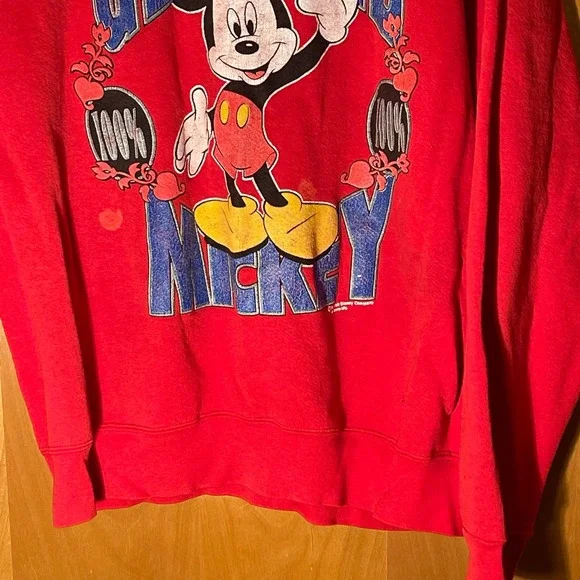 Vintage Mickey Mouse Walt Disney Genuine 100% California‎ Sweater XL USA - Picture 3 of 9